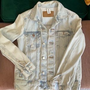Denim Jacket (distressed, light wash)
